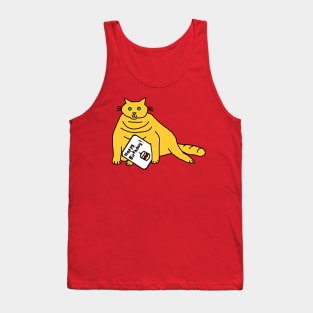 Chonk Cat says Happy Birthday Tank Top